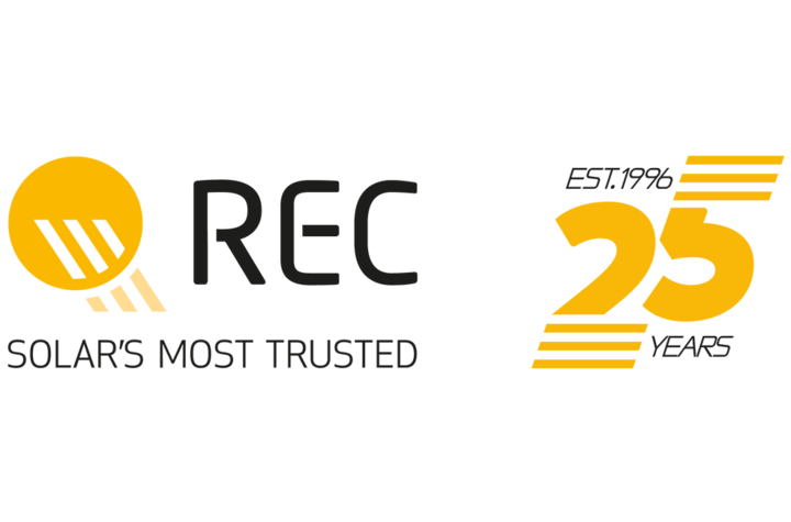 REC logo with REC's 25th anniversary emblem