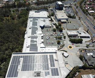 Solar installation on Calamvale Central Shopping Centre