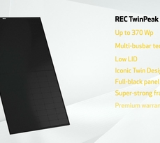 REC TwinPeak 4 Black Series solar panels