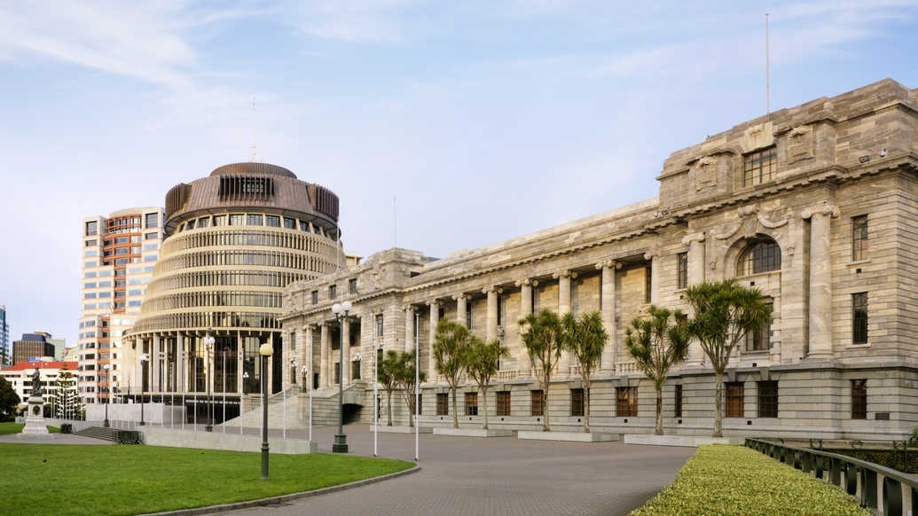 Parliament in Wellington, New Zealand