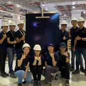 Production of first REC Alpha Pure-R solar panels