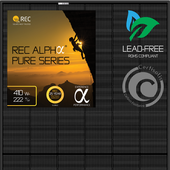 REC Alpha Pure solar panel with Certisolis icon