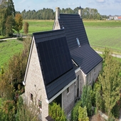 REC Alpha Black full black all black rooftop solar panel installation